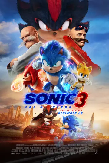 Plakat do filmu "Sonic 3. Szybki jak błyskawica" #552080