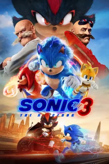 Plakat do filmu "Sonic 3. Szybki jak błyskawica" #552087