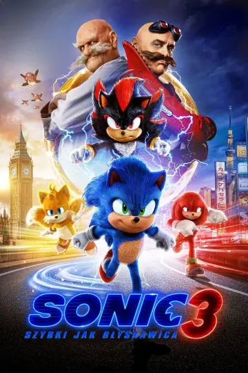 Plakat do filmu "Sonic 3. Szybki jak błyskawica" #552094
