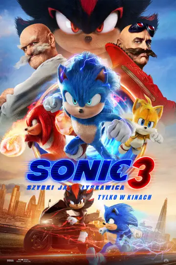 Plakat do filmu "Sonic 3. Szybki jak błyskawica" #552134