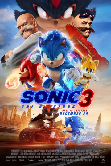 Plakat do filmu "Sonic 3. Szybki jak błyskawica" #552136