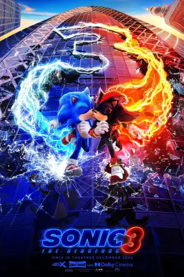 Plakat do filmu "Sonic 3. Szybki jak błyskawica" #552150
