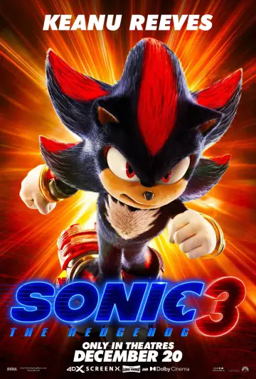Plakat do filmu "Sonic 3. Szybki jak błyskawica" #552184