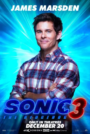 Plakat do filmu "Sonic 3. Szybki jak błyskawica" #552185