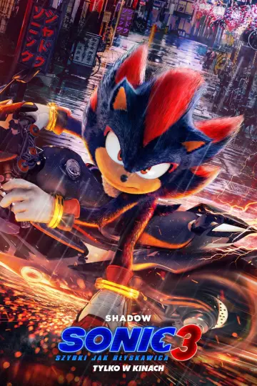 Plakat do filmu "Sonic 3. Szybki jak błyskawica" #552197