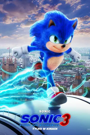 Plakat do filmu "Sonic 3. Szybki jak błyskawica" #552201