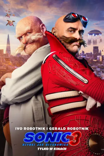Plakat do filmu "Sonic 3. Szybki jak błyskawica" #552205