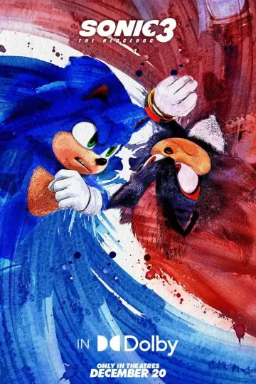 Plakat do filmu "Sonic 3. Szybki jak błyskawica" #552220