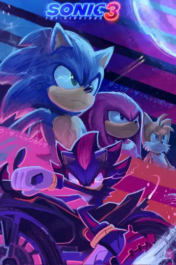 Plakat do filmu "Sonic 3. Szybki jak błyskawica" #552222