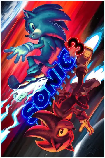 Plakat do filmu "Sonic 3. Szybki jak błyskawica" #552234