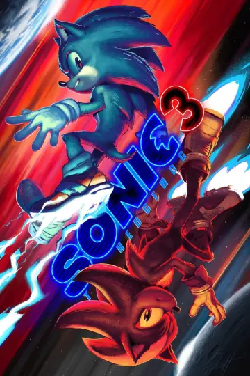 Plakat do filmu "Sonic 3. Szybki jak błyskawica" #552235