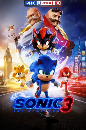 Plakat do filmu "Sonic 3. Szybki jak błyskawica" #552292