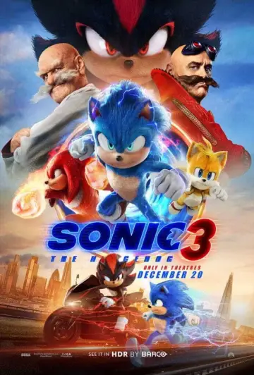 Plakat do filmu "Sonic 3. Szybki jak błyskawica" #552316