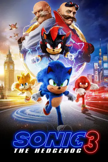 Plakat do filmu "Sonic 3. Szybki jak błyskawica" #829336
