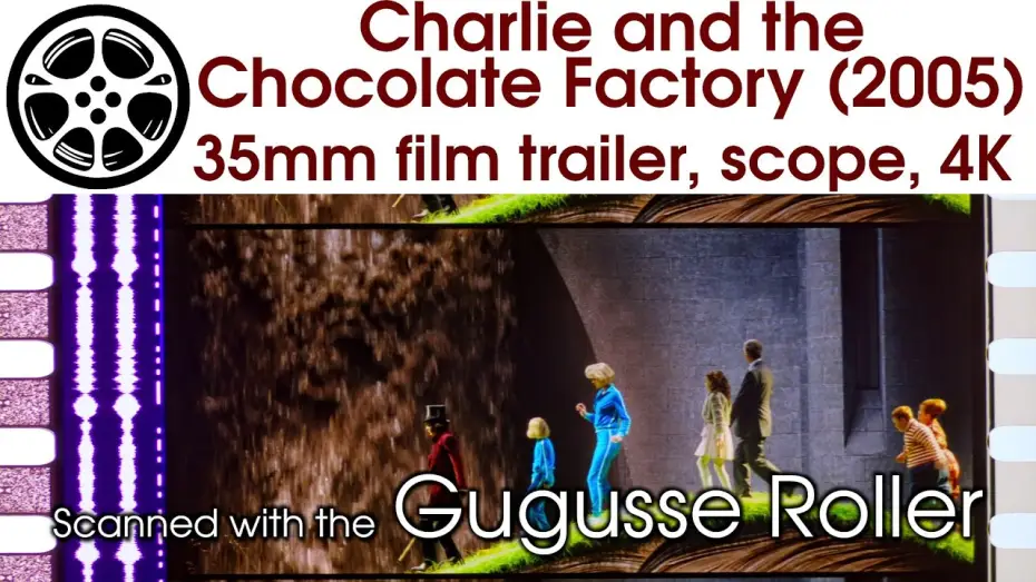 Wideo do filmu Charlie i fabryka czekolady — Charlie and the Chocolate Factory (2005) 35mm film trailer 2A, scope 4K