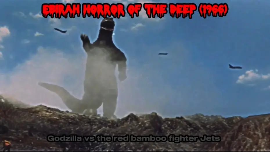Wideo do filmu Ebirah - potwór z głębin — Ebirah horror of the deep (1966)   Godzilla vs the red bamboo fighter jets