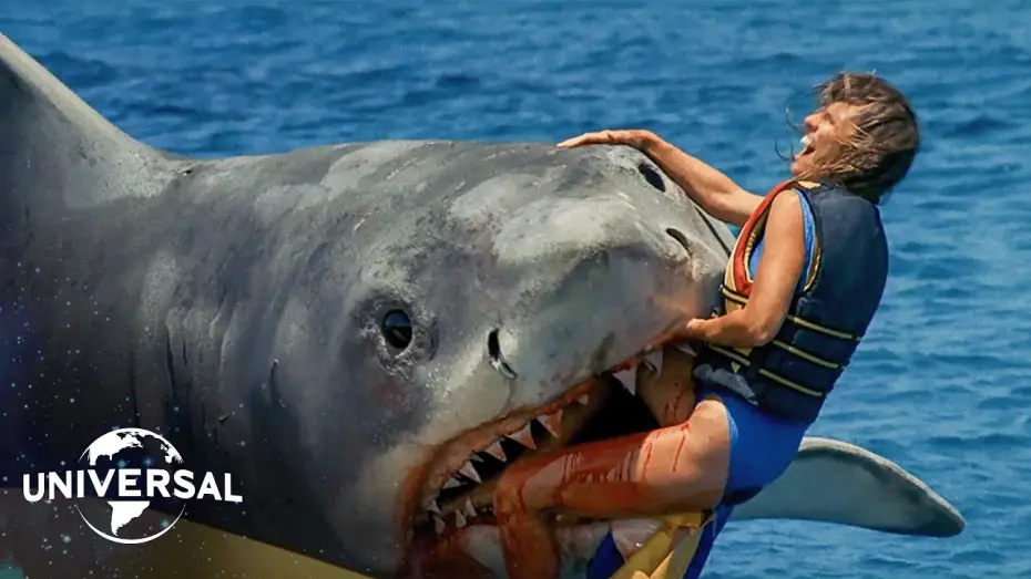 Wideo do filmu Szczęki 4 - Zemsta — Great White Shark Attacks Kids On A Banana Boat