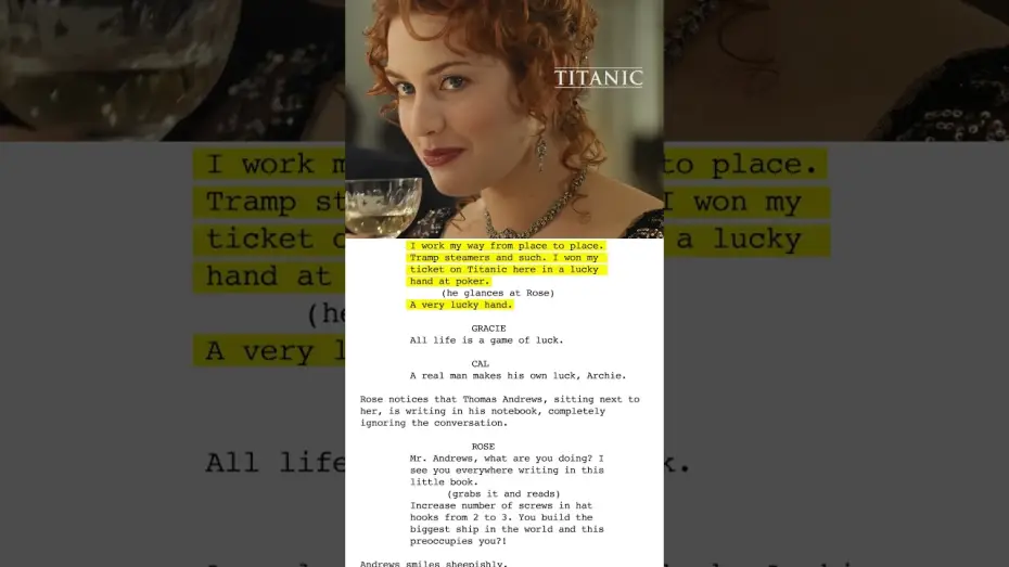 Wideo do filmu Titanic — Leonardo DiCaprio put his spin on the monologue and took it to the next level.