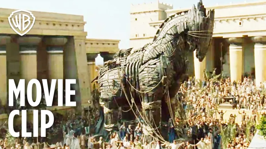 Wideo do filmu Troja — Trojan Horse Battle Scene - Movie Clip