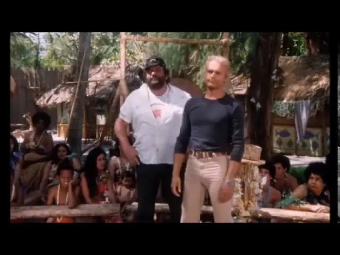 Wideo do filmu Chi trova un amico trova un tesoro — Bud Spencer et Terrence Hill, extrait du film : Salut l'ami, adieu le trésor