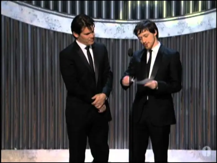 Wideo do filmu To nie jest kraj dla starych ludzi — Joel Coen and Ethan Coen winning Best Adapted Screenplay