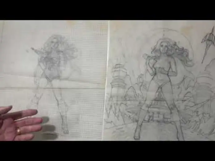 Wideo do filmu Barbarella — Greg Hildebrandt 1977 Barbarella Reissue Poster Sketches