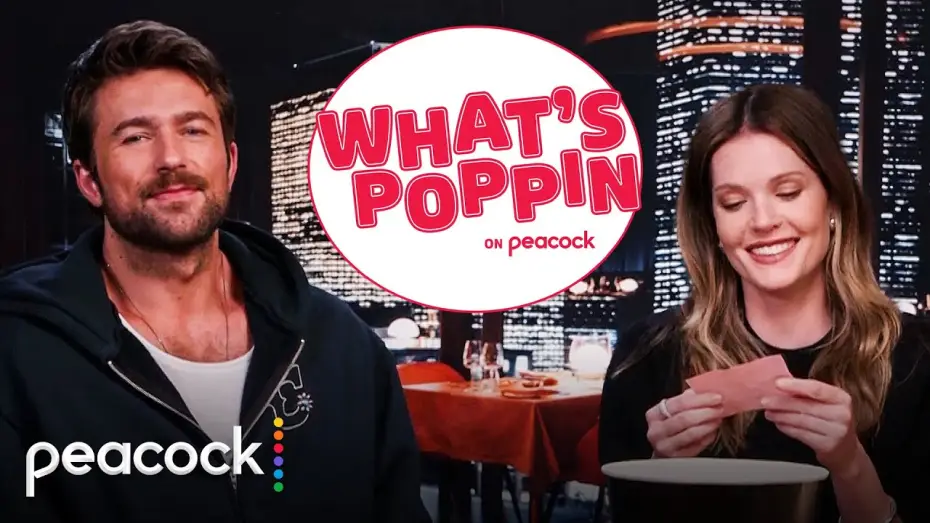 Wideo do filmu Przyjmij / Odrzuć — Meghann Fahy and Brandon Sklenar Talk Movie Nights & Favorite Genres! - What’s Poppin