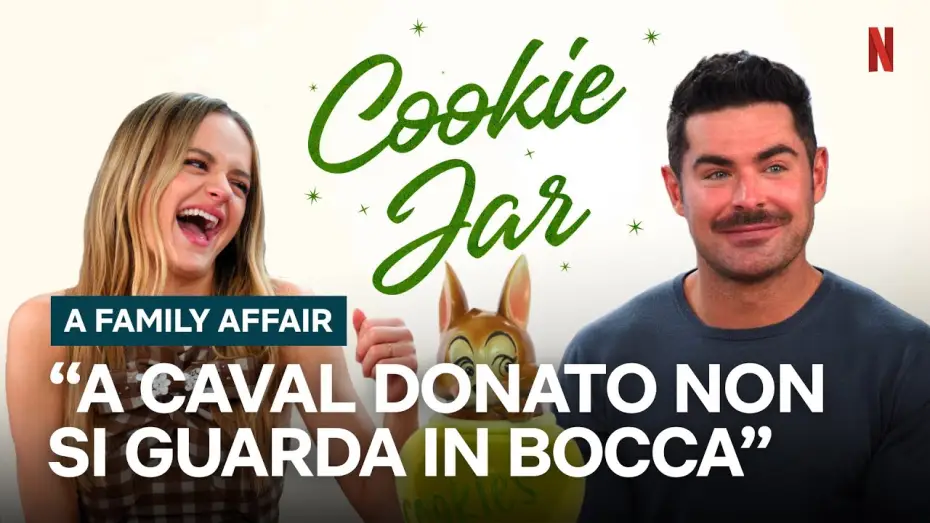 Wideo do filmu Sprawa rodzinna — Zac Efron e Joey King alle prese con una Cookie Jar molto nostalgica [Sottotitolato]