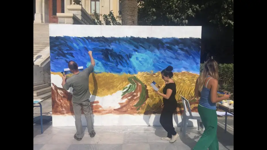 Wideo do filmu Twój Vincent — Loving Vincent painting animation at Animasyros festival