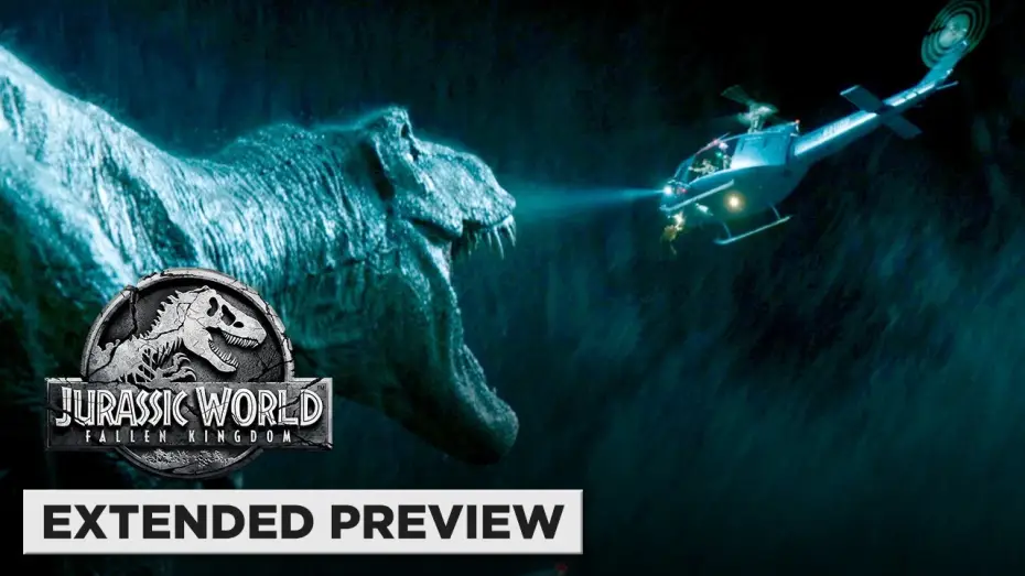 Wideo do filmu Jurassic World: Upadłe Królestwo — T. Rex vs. Helicopter vs. Mosasaurus