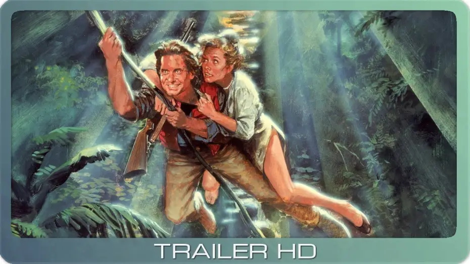 Wideo do filmu Miłość, szmaragd i krokodyl — Auf der Jagd nach dem grünen Diamanten ≣ 1984 ≣ Trailer