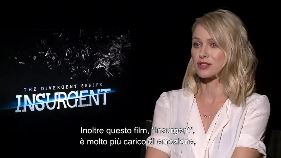 Wideo do filmu Zbuntowana — Insurgent - Intervista a Naomi Watts V.O. Sottotitolata in italiano