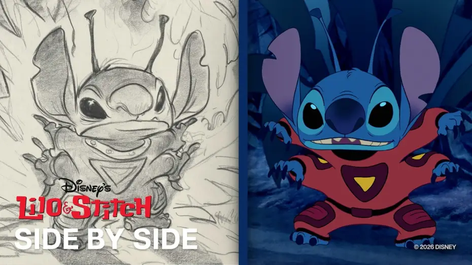 Wideo do filmu Lilo i Stich — Lilo et Stitch Côte à côte | Le Crash | Storyboard contre Film | @disneyfr