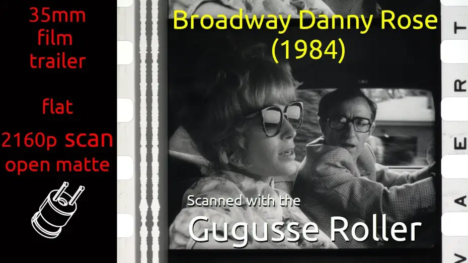 Wideo do filmu Danny Rose z Broadwayu — Broadway Danny Rose (1984) 35mm film trailer, B&W, flat open matte, 2160p