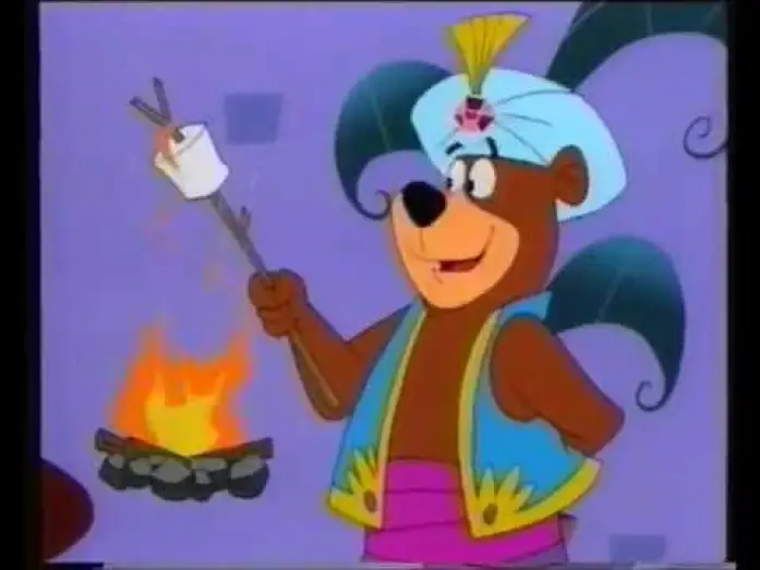 Wideo do filmu Scooby-Doo i Baśnie z Tysiąca i Jednej Nocy — Scooby-Doo! in Arabian Nights Trailer (VHS Capture) with yogi bear