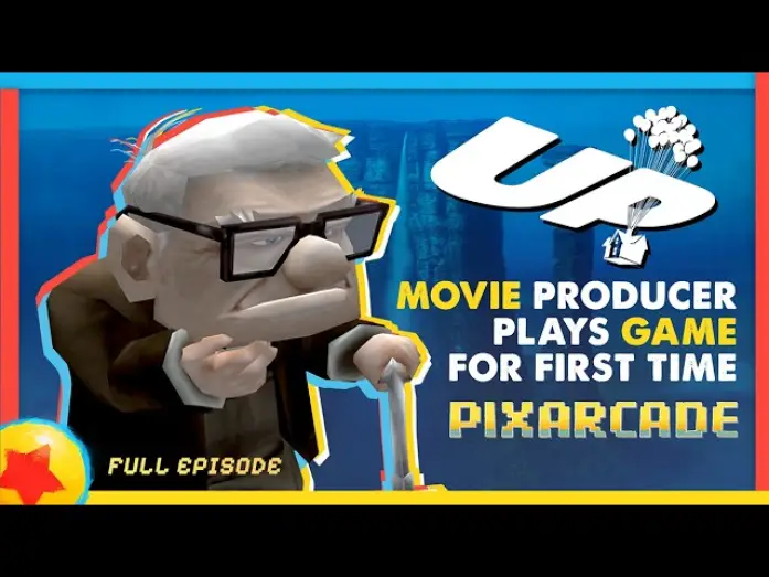 Wideo do filmu Odlot — PixARCADE: "UP" | Movie Producer Plays Video Game for First Time