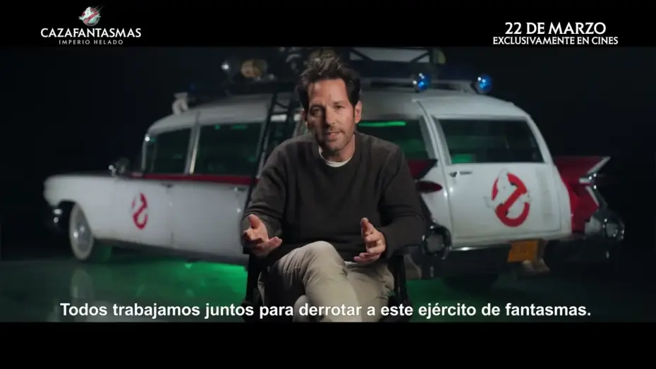 Wideo do filmu Pogromcy duchów. Imperium lodu — ¡Los Cazafantasmas están listos!