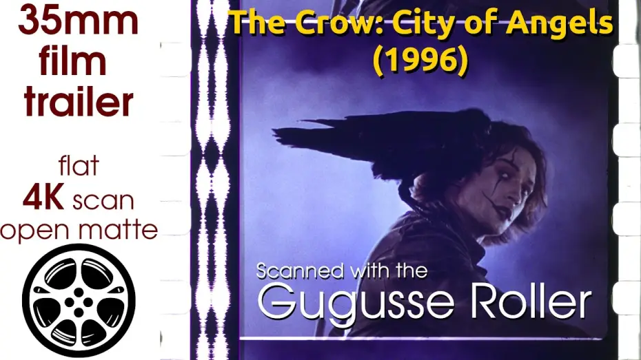 Wideo do filmu Kruk 2: Miasto Aniołów — The Crow: City of Angels (1996) 35mm film trailer, flat open matte, 4K *CROPPED