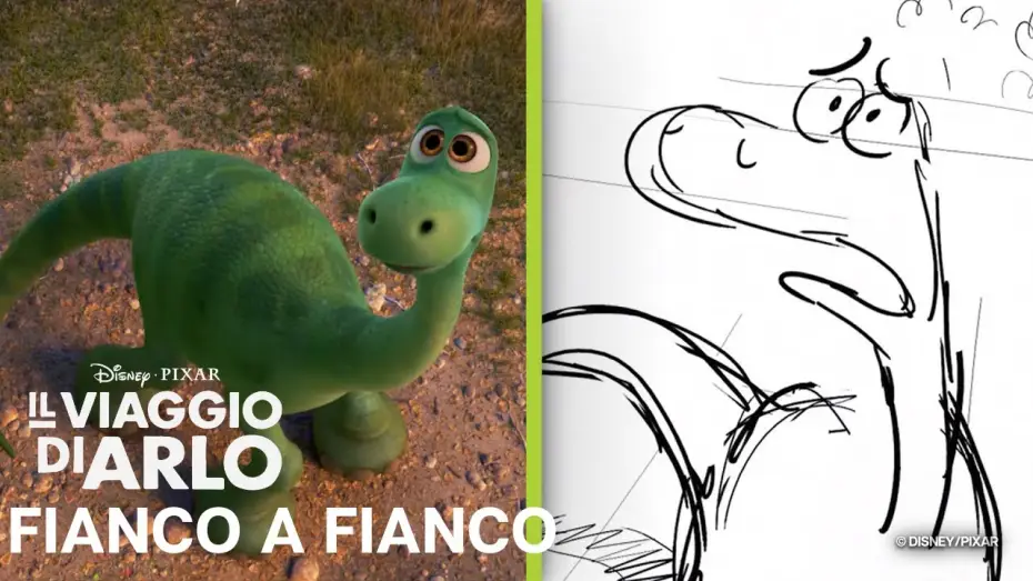 Wideo do filmu Dobry dinozaur — Il Viaggio di Arlo | La Tempesta | Storyboard vs Film