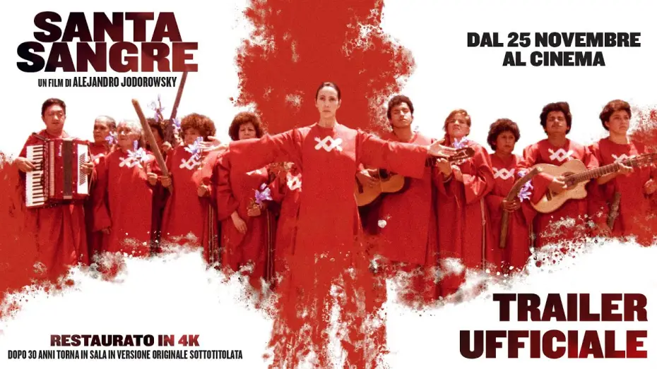 Wideo do filmu Święta krew — SANTA SANGRE restaurato 4K | Trailer
