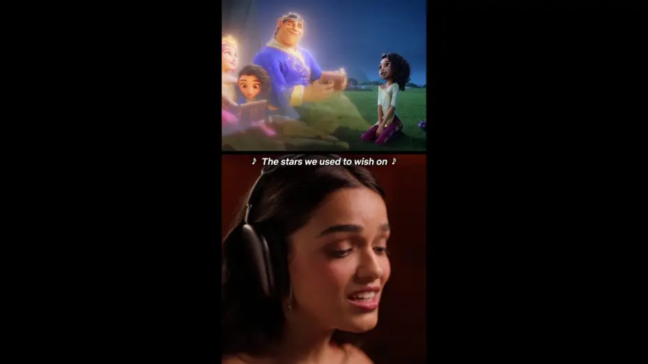 Wideo do filmu Zaklęci — Rachel Zegler in the booth as Princess Ellian in "The Way it Was Before" from Spellbound