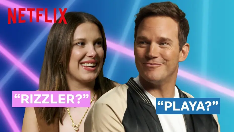Wideo do filmu The Electric State — 90s vs Gen Z Slang with Millie Bobby Brown & Chris Pratt