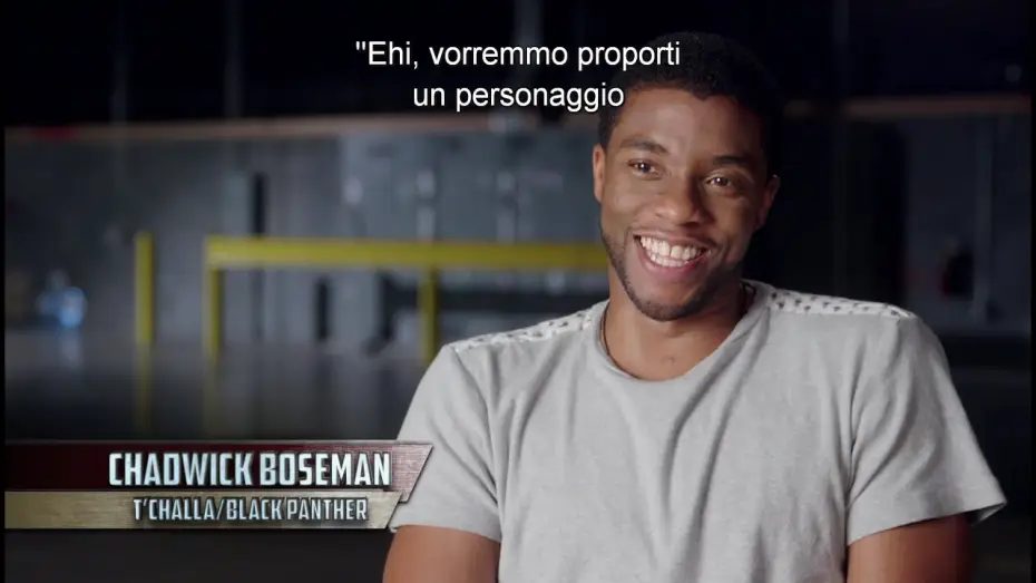 Wideo do filmu Kapitan Ameryka: Wojna bohaterów — Captain America: Civil War - Chadwick Bosemann è Pantera Nera - Pod dal film | HD