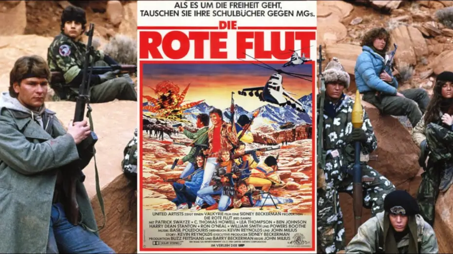Wideo do filmu Czerwony świt — Die Rote Flut (USA 1984 "Red Dawn") Trailer deutsch / german VHS