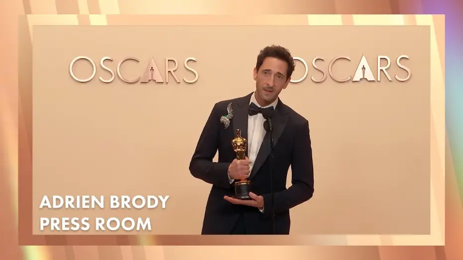 Wideo do filmu The Brutalist — Adrien Brody Best Actor Press Room Speech | 97th Oscars (2025)