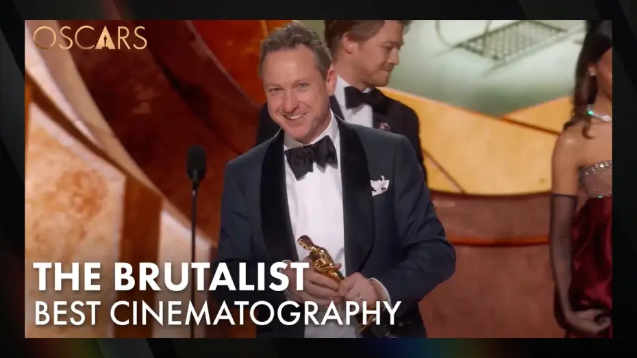 Wideo do filmu The Brutalist — 'The Brutalist' Wins Best Cinematography | 97th Oscars Speech (2025)