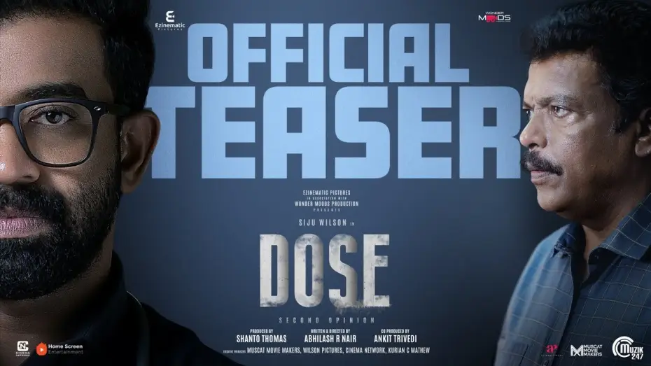 Wideo do filmu ഡോസ് — DOSE | Official Teaser | Siju Wilson, Jagadish | Abhilash R Nair | Gopi Sundar | Shanto Thomas