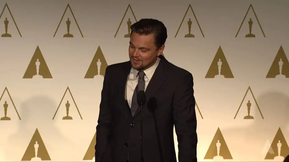 Wideo do filmu Wilk z Wall Street — Leonardo DiCaprio at the 86th Oscars® Nominees Luncheon