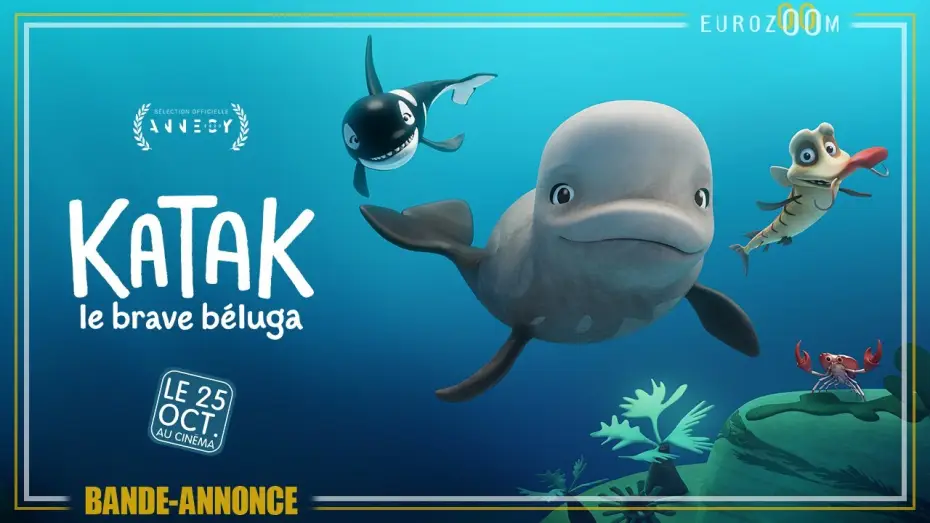 Wideo do filmu Katak. Podwodna przygoda — Bande-Annonce - KATAK, LE BRAVE BELUGA - Le 25 octobre au cinéma au cinéma