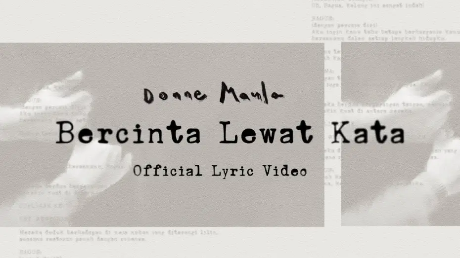 Wideo do filmu Jatuh Cinta Seperti di Film-Film — Donne Maula - Bercinta Lewat Kata (Official Lyric Video) OST Jatuh Cinta Seperti di Film-Film